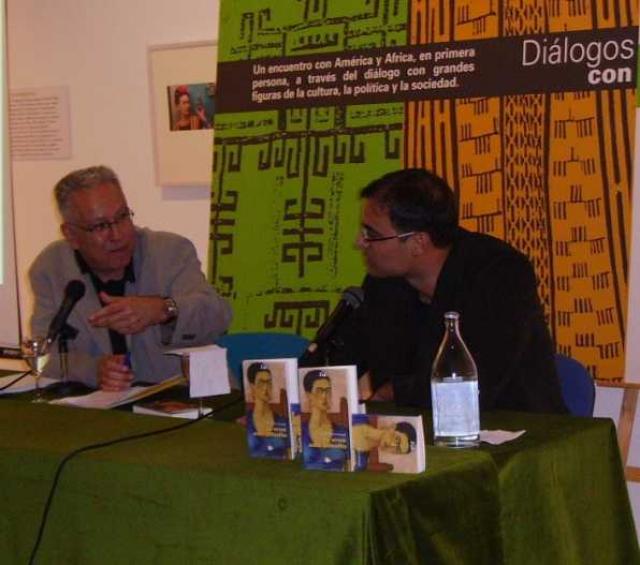 Presentacíon con Fernando Delgado en el Círculo de Bellas Artes de Santa Cruz, 5 de abril de 2006